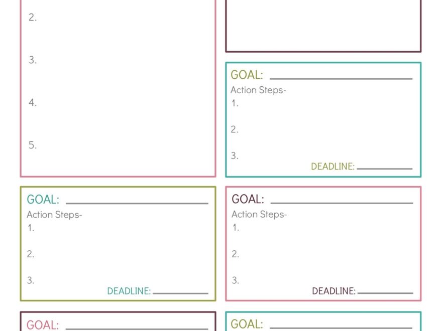 10 Free Printable Goal Setting Worksheets Parade