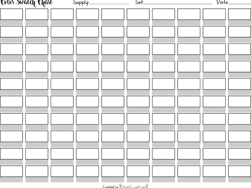 100 Color Swatch Chart No Number Boxes By MysticSparkleWings On DeviantArt