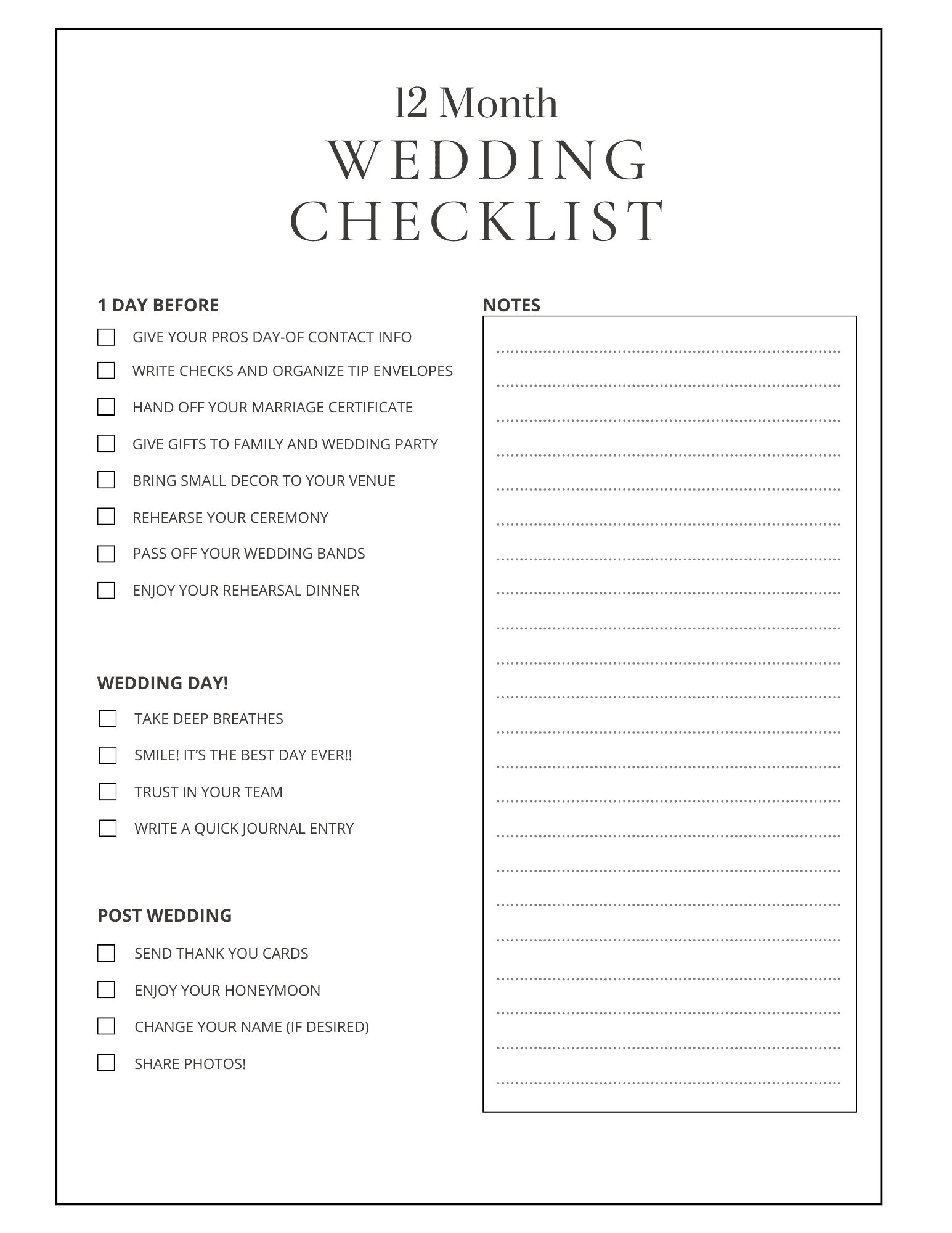 Free Wedding Printables Planner Free Wedding Printables Planner