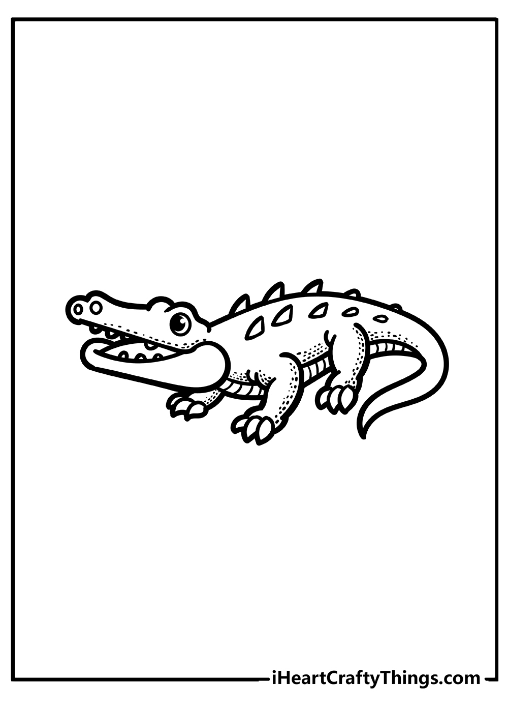 Coloring Sheet Printable Of A Crocodile Coloring Sheet Printable Of A Crocodile
