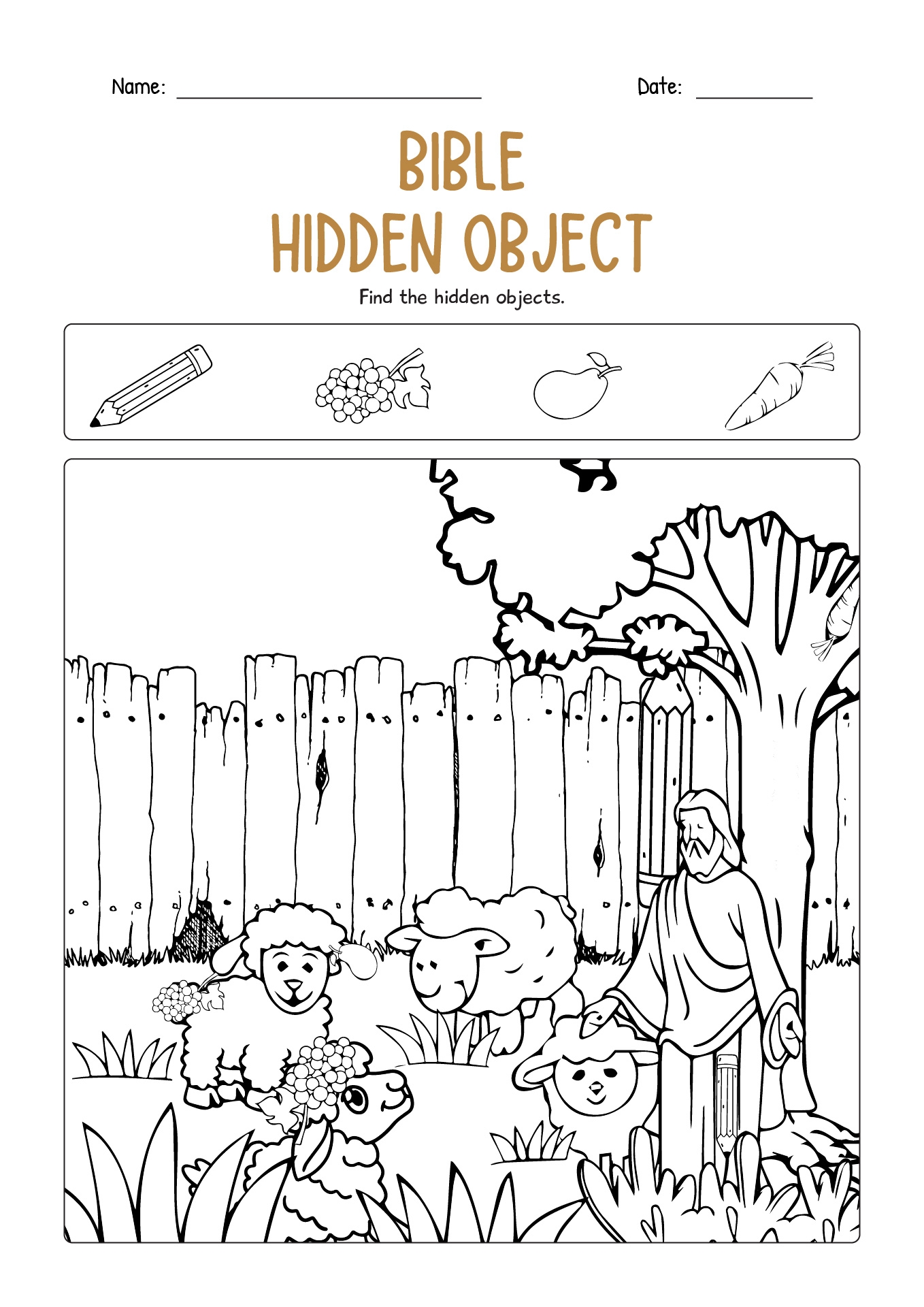 16 Bible Hidden Pictures Worksheets Free PDF At Worksheeto