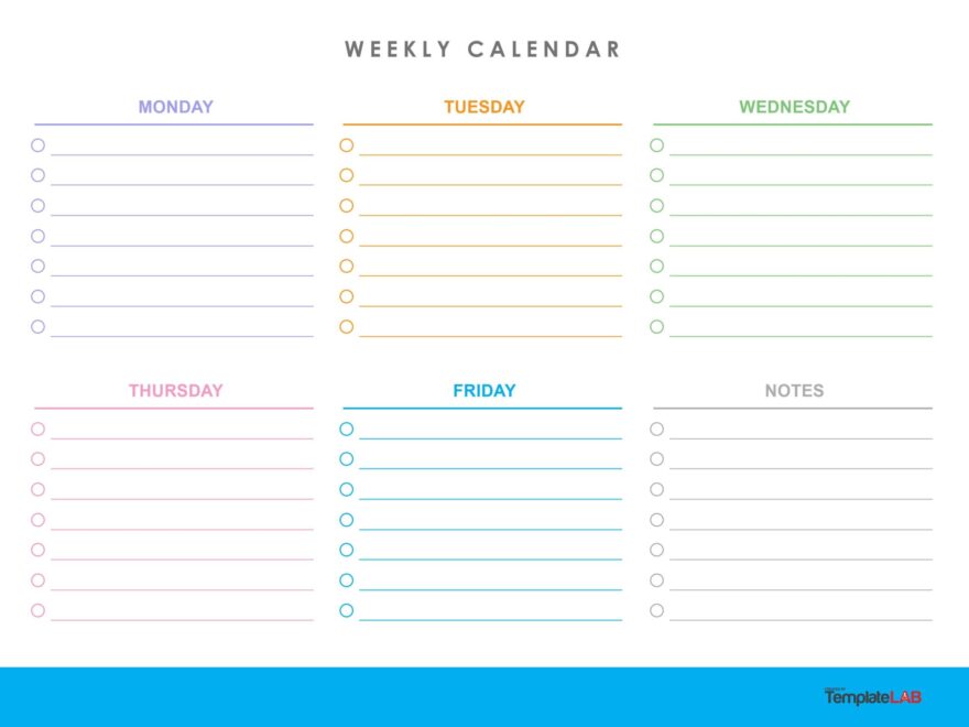 19 Free Weekly Calendar Templates Word Excel PDF