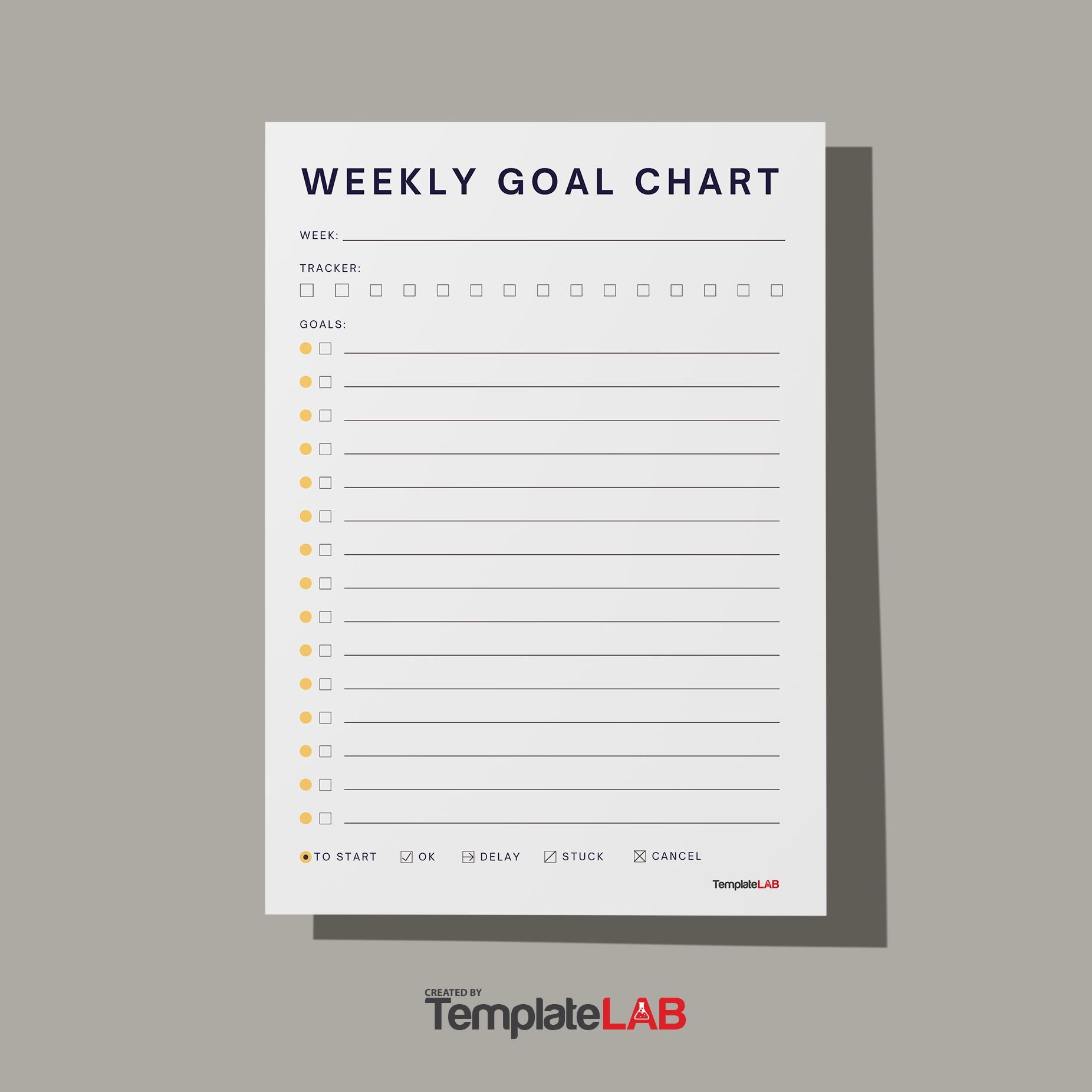 19 Printable Goal Chart Templates Free TemplateLab
