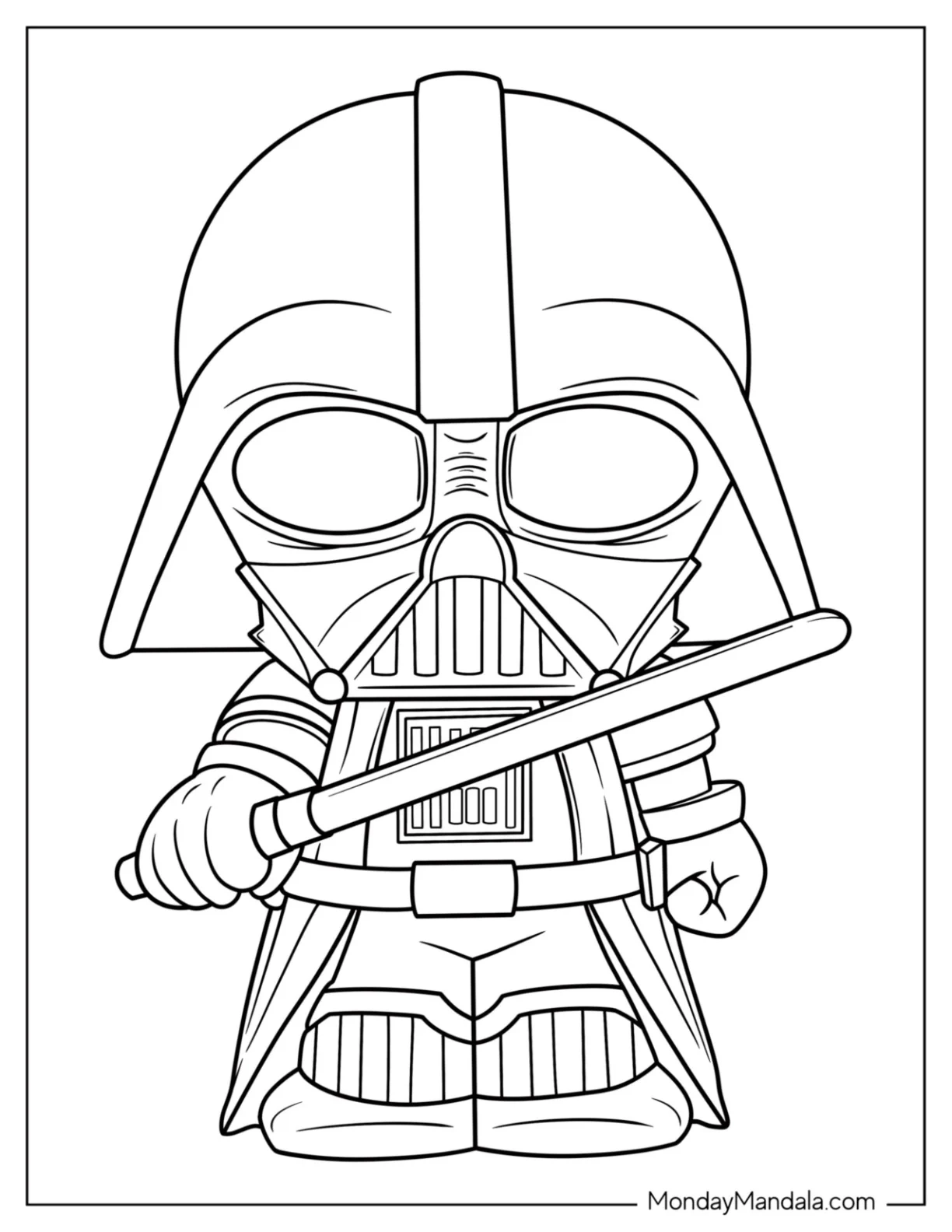 Dark Vador Coloring Sheets Printable