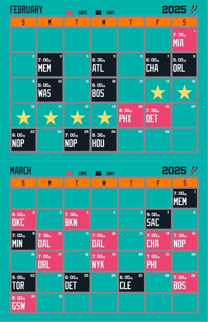 2024 2025 Printable Schedules R NBASpurs 2024 2025 Printable Schedules R NBASpurs