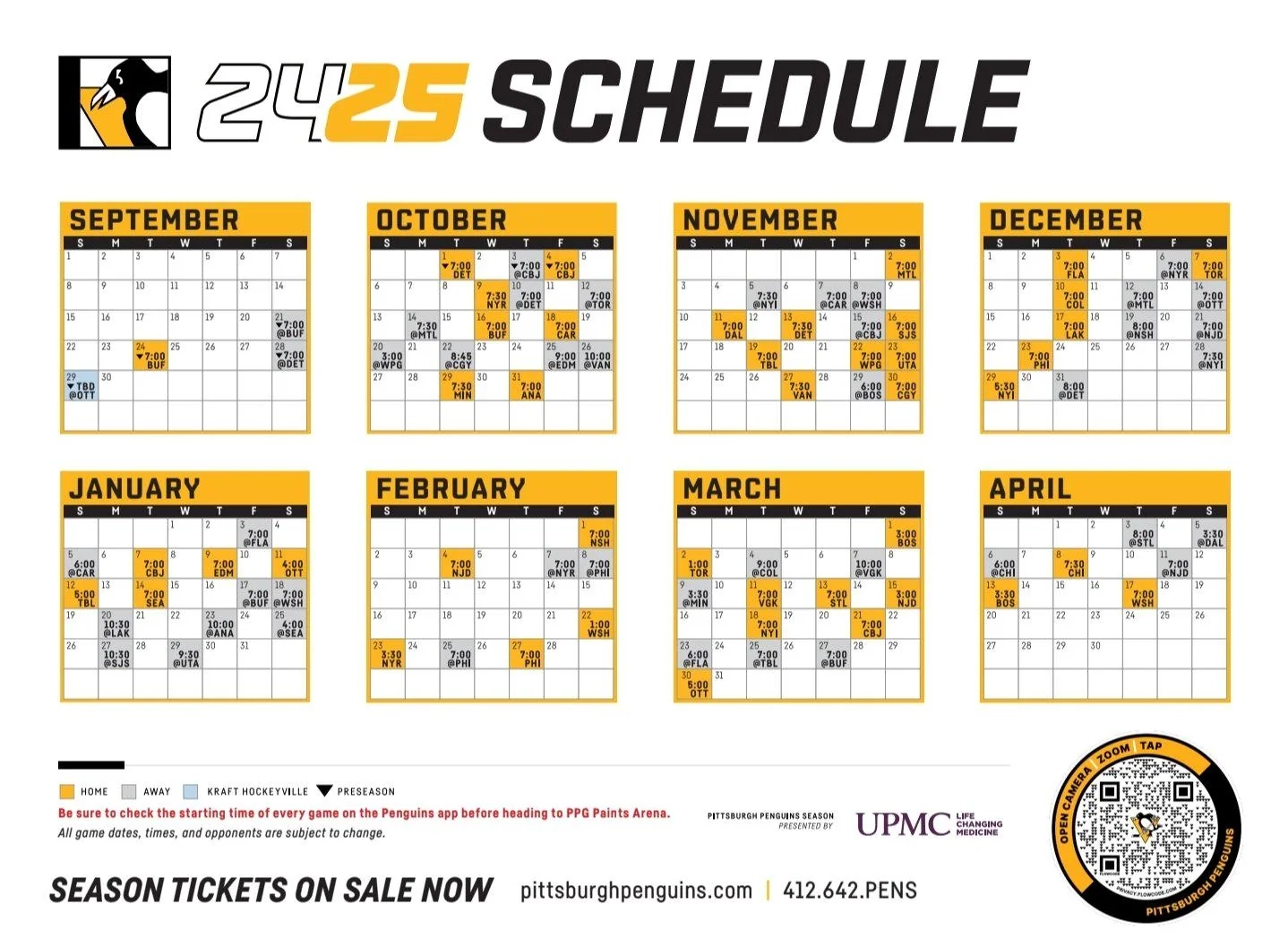 2024 2025 Schedule R penguins 2024 2025 Schedule R penguins