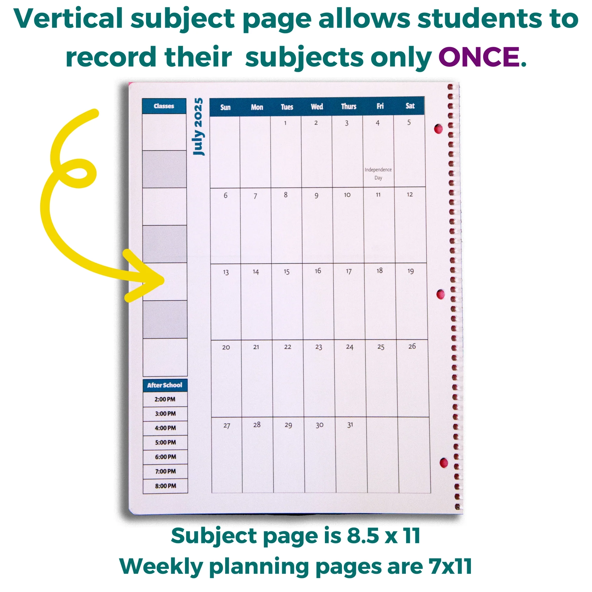2024 25 Academic Planner Student Agenda Calendar 8 5x11