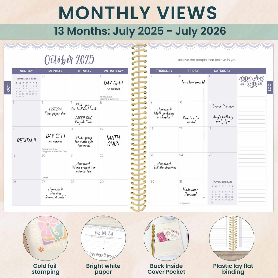Printables Calendar 2025-26 Student Planner