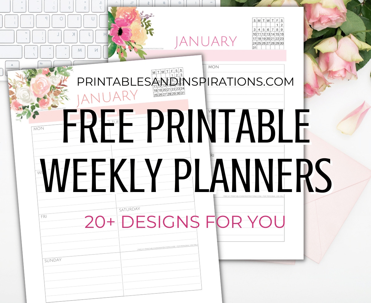 2025-2026 Weekly Planner Printable 2025-2026 Weekly Planner Printable