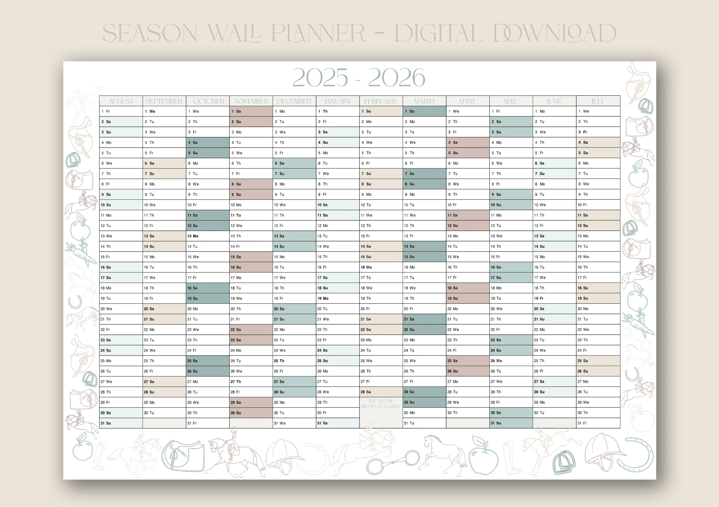 2026 Year Planner Nz Printable 2026 Year Planner Nz Printable