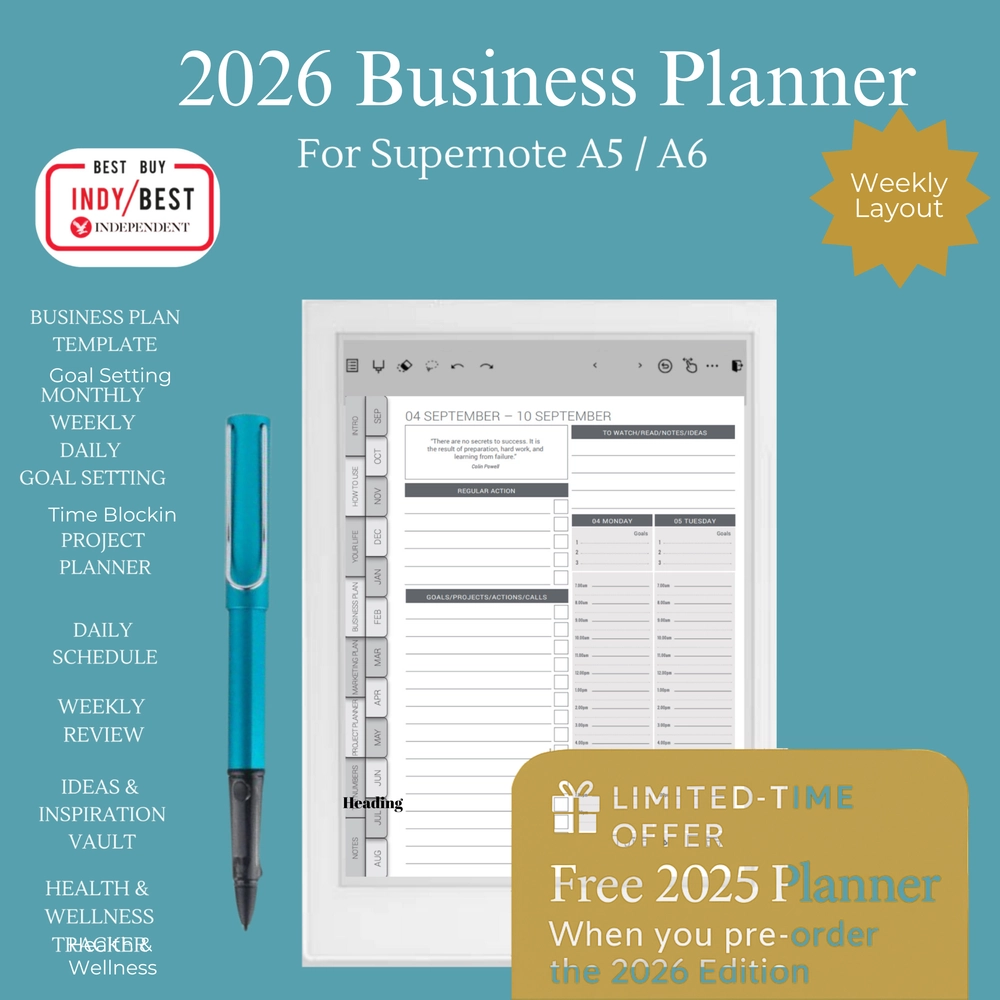2026 Business Planner Printable 2026 Business Planner Printable