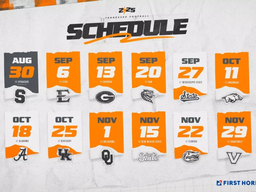 2025 Football Schedule Dates Announced University Of Tennessee Athletics