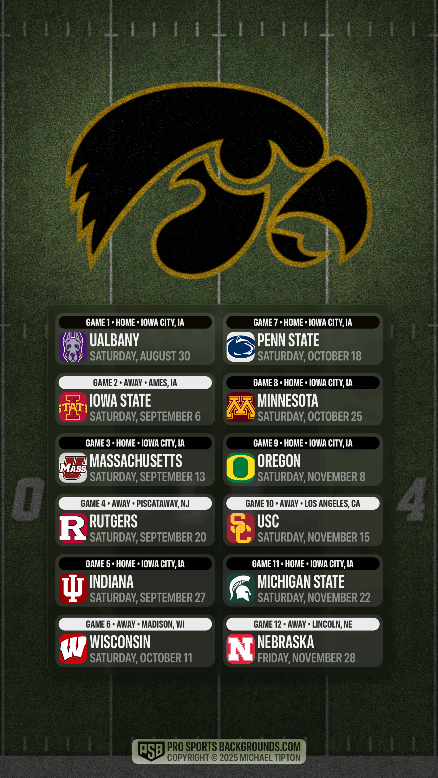 2025 Iowa Hawkeyes Wallpapers Pro Sports Backgrounds