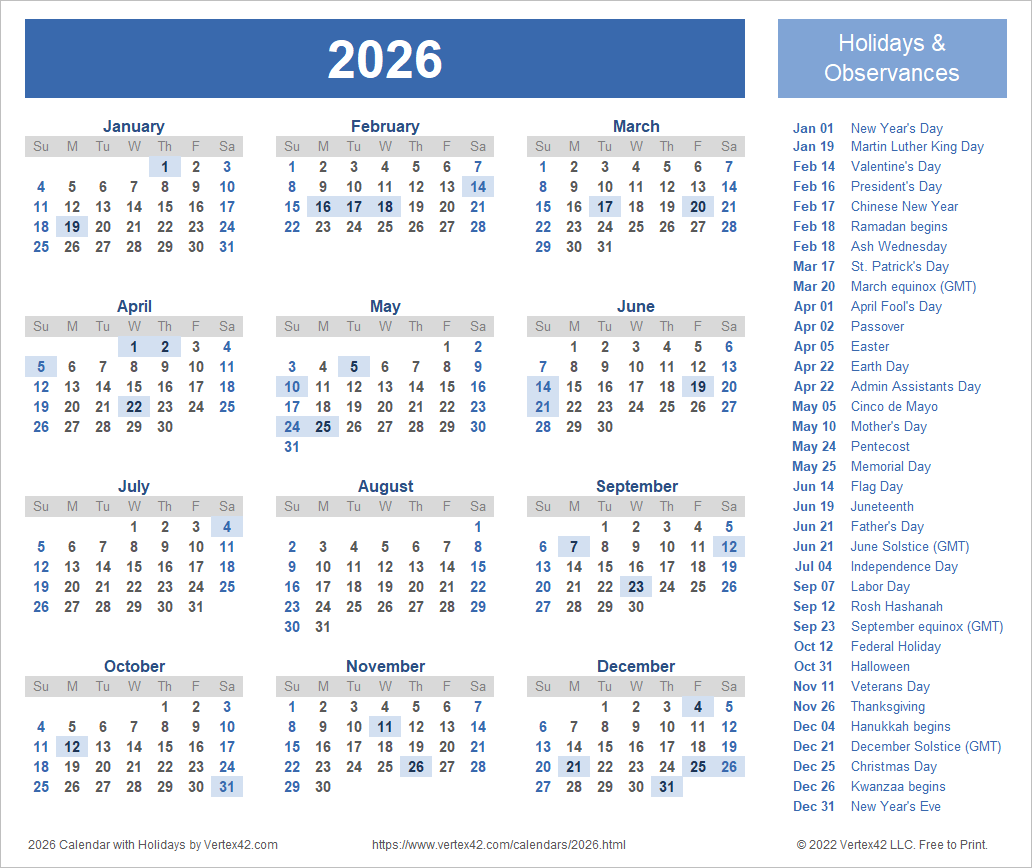 2026 Calendar Templates And Images 2026 Calendar Templates And Images