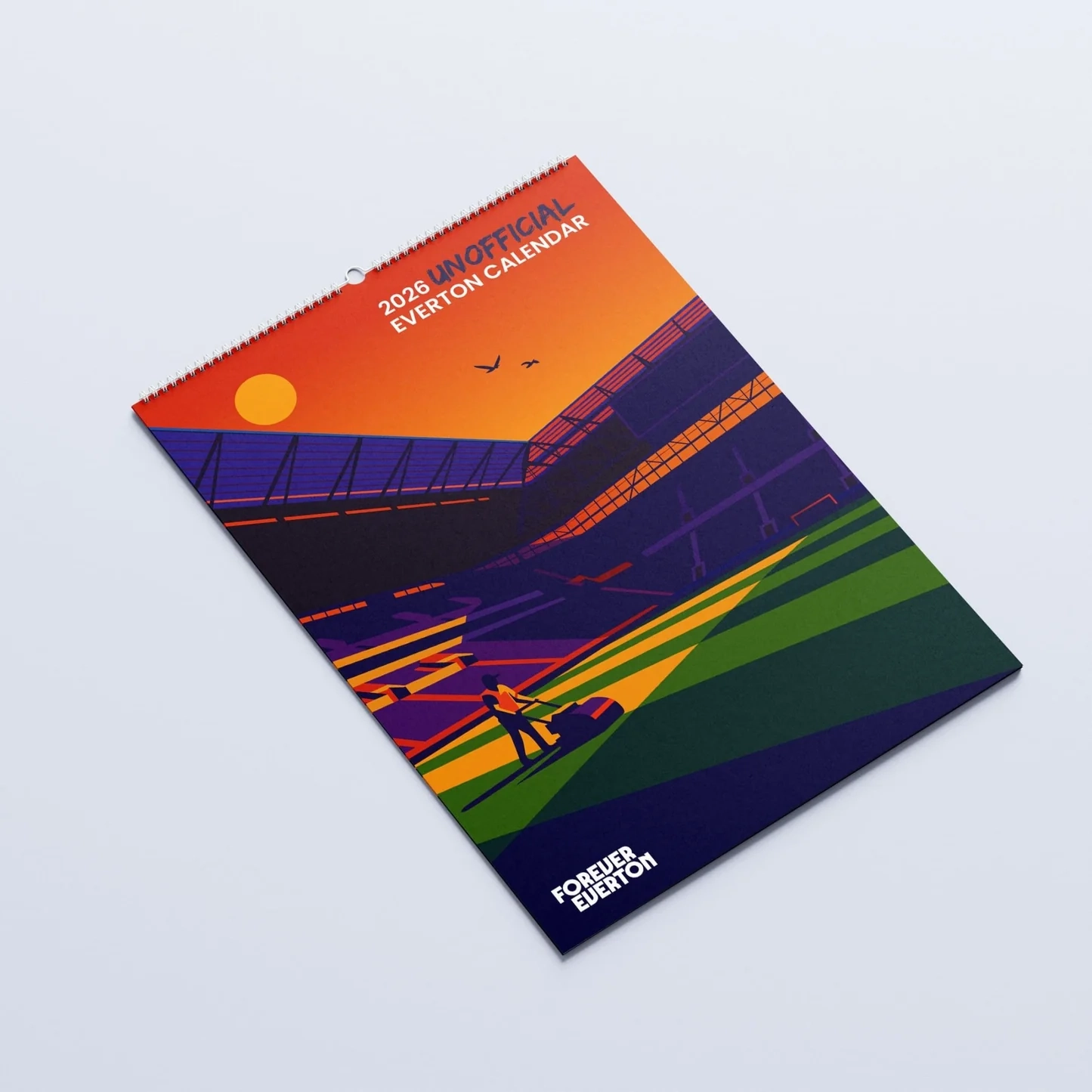 2026 Unofficial Everton Calendar Bramley Moore Abstract Edition Forever Everton