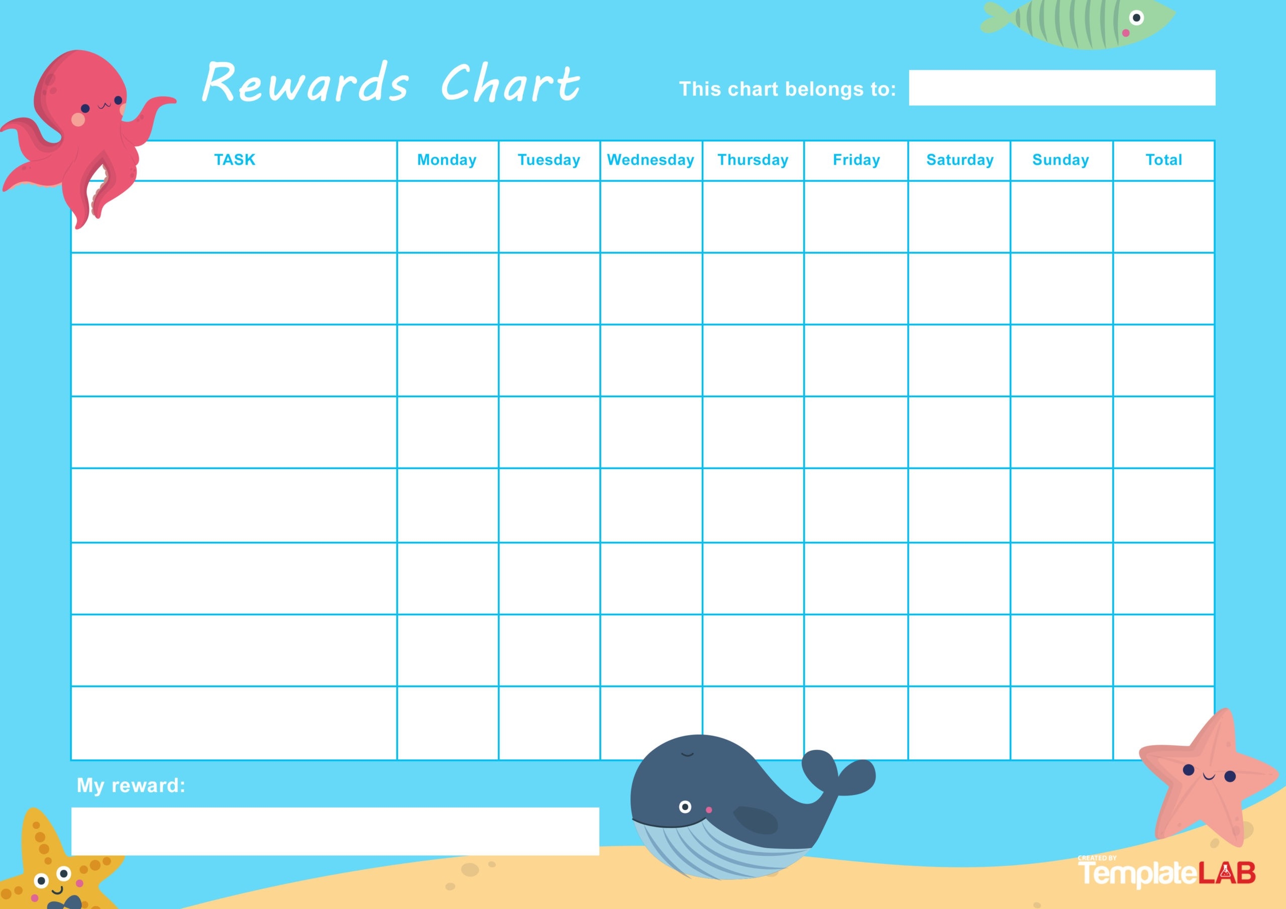 22 Printable Reward Charts For Kids PDF Excel Word  22 Printable Reward Charts For Kids PDF Excel Word
