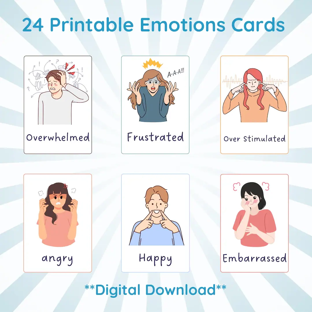 American Sign Language Feelings Printable American Sign Language Feelings Printable
