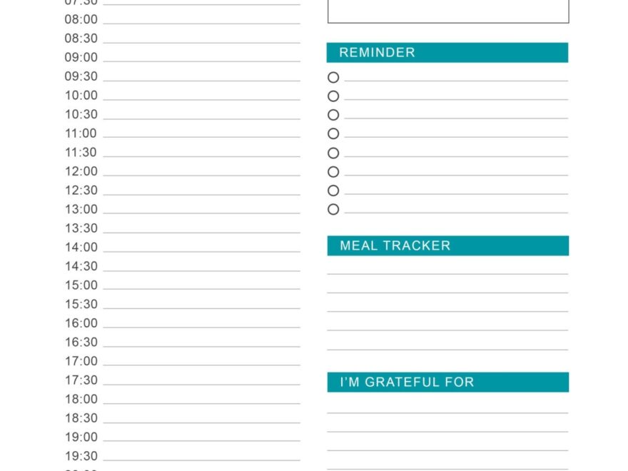 25 Printable Daily Planner Templates FREE In Word Excel PDF