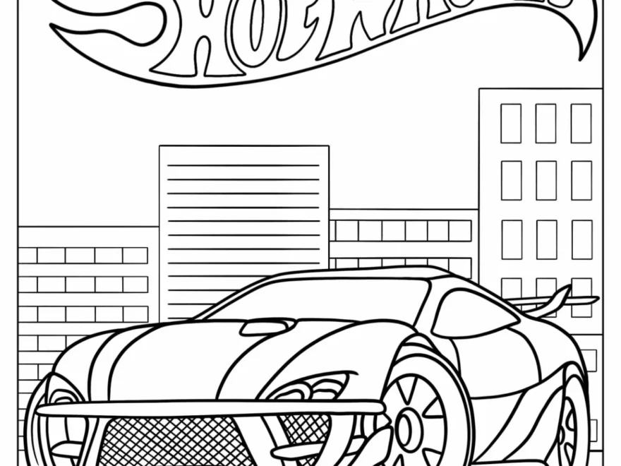 26 Hot Wheels Coloring Pages Free PDF Printables