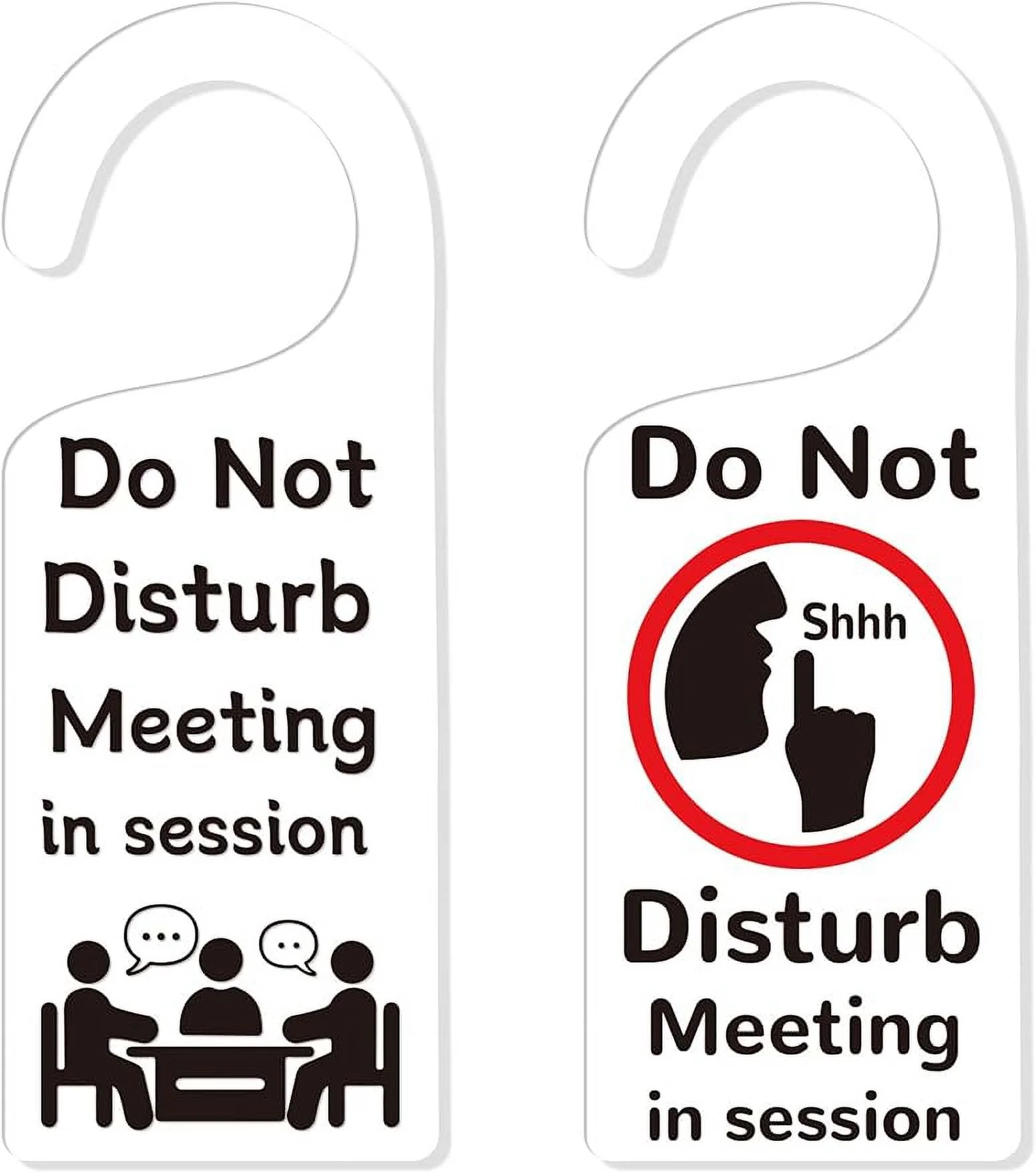 2Pack Do Not Disturb Door Sign Acrylic Notice Door Hanger Sign Door Handle Hangings Sign Door Handle Decorations Walmart