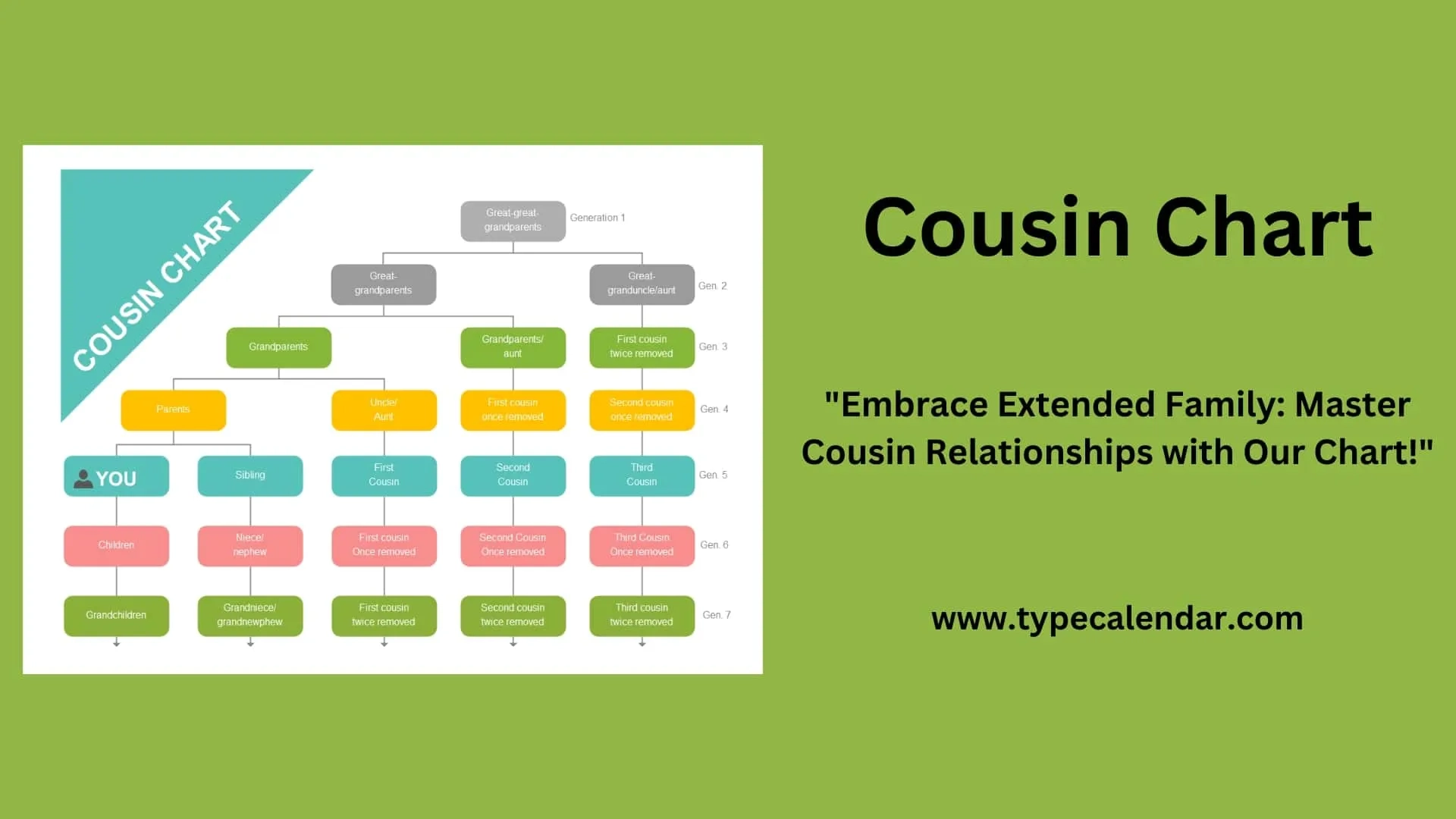 30 Free Printable Cousin Chart Templates PDF Excel 30 Free Printable Cousin Chart Templates PDF Excel