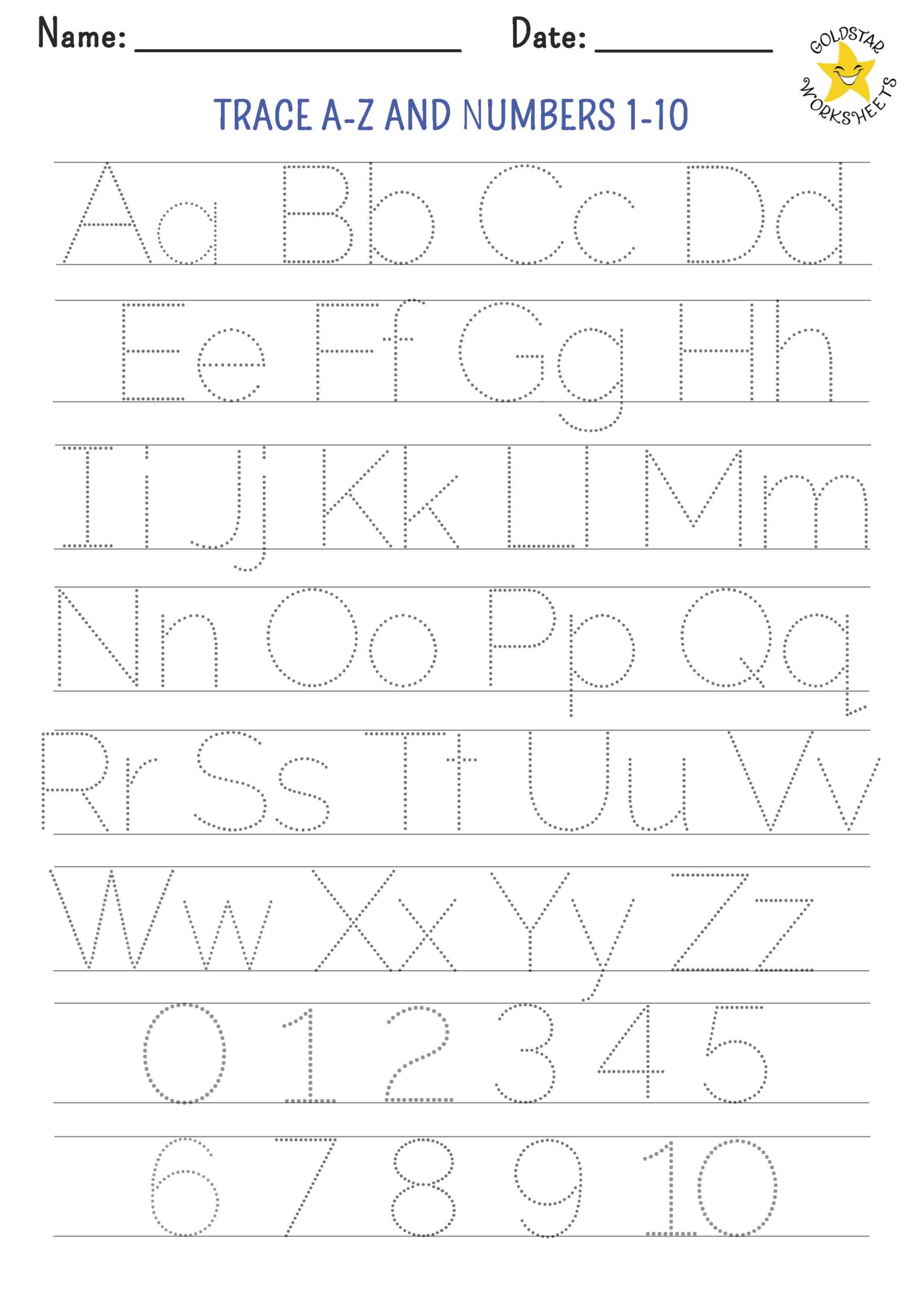 Alphabet Guide Sheet Printable