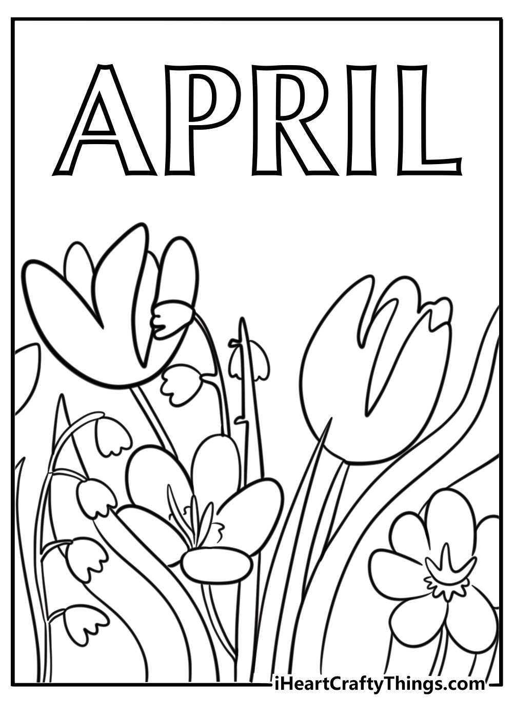 31 Printable April Coloring Pages For Free
