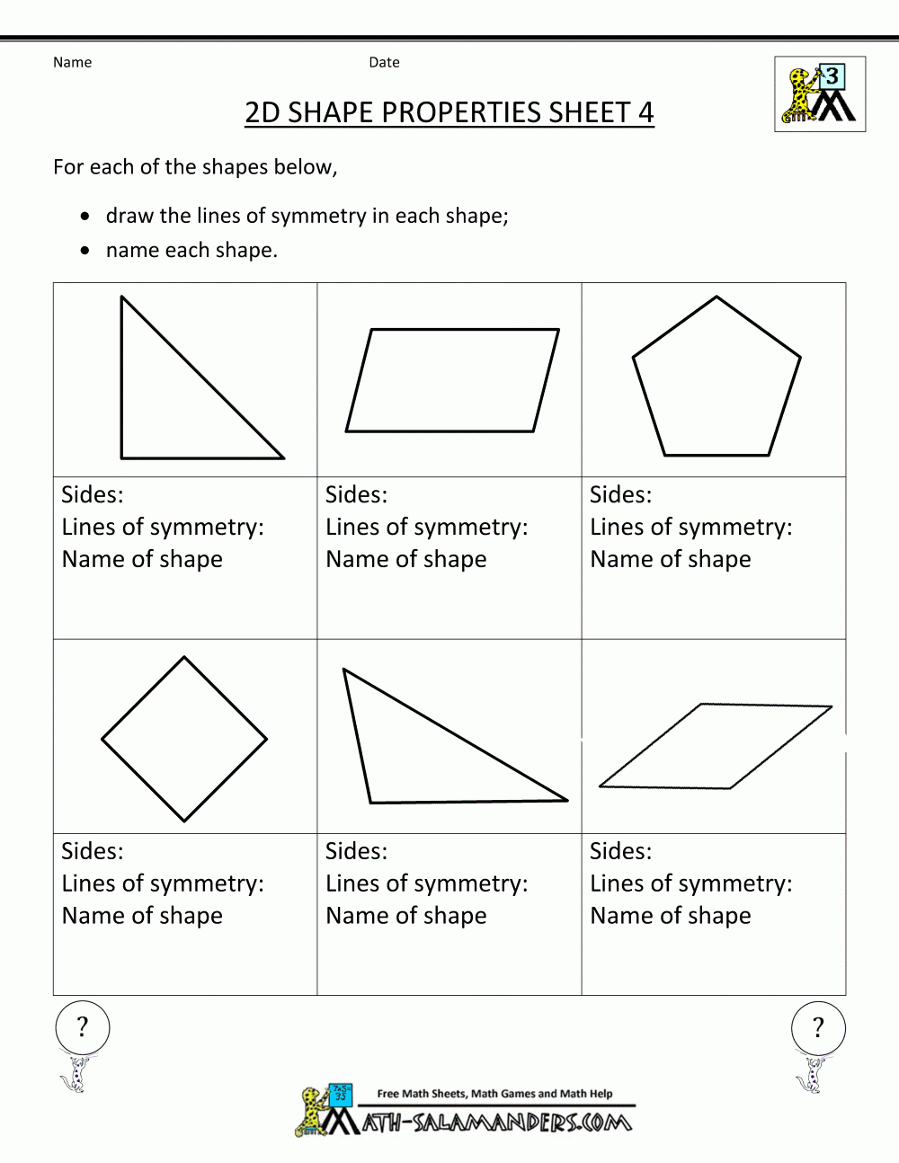 Printable College Geometry Quiz 3 Printable College Geometry Quiz 3