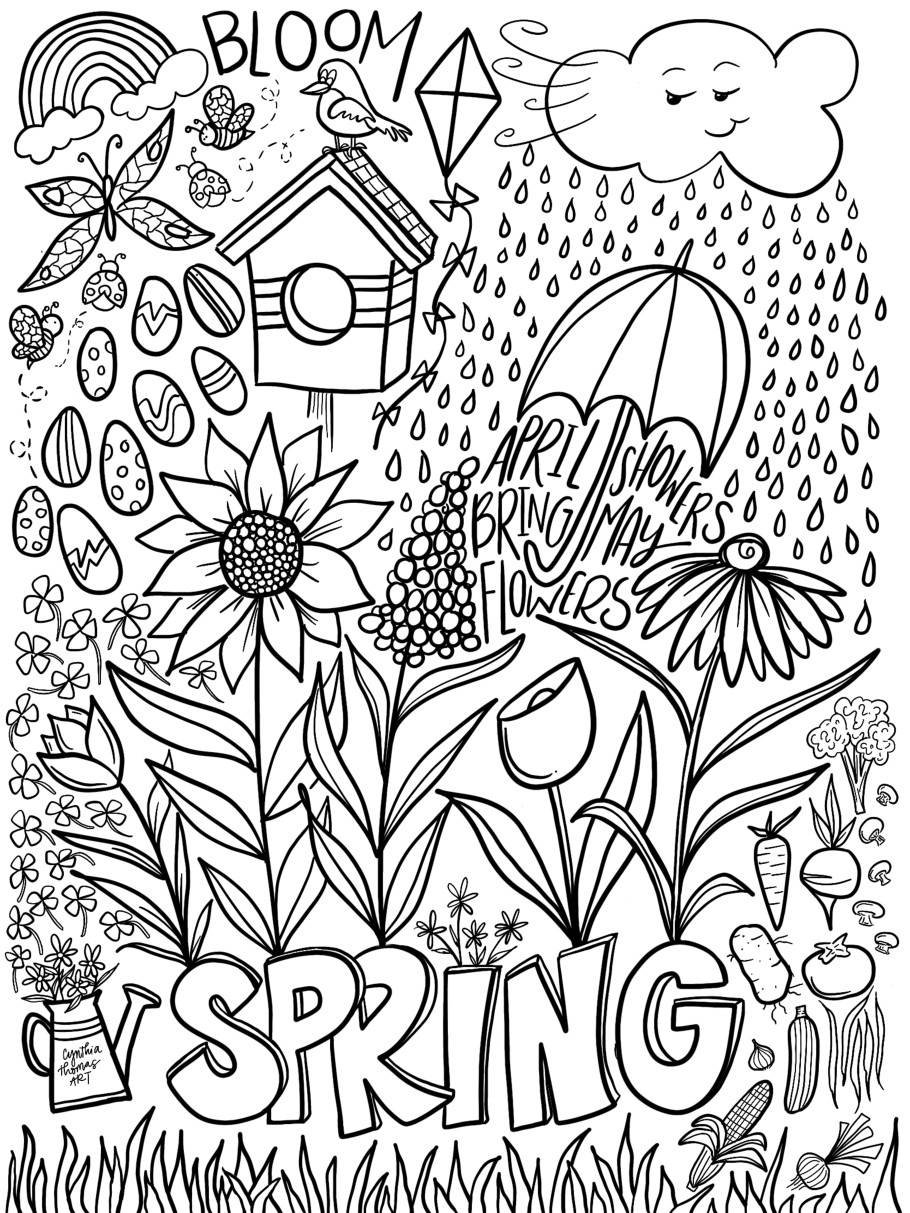 4 Seasons Coloring Pages Weather Spring Summer Fall Winter Holidays 4 Seasons Coloring Pages Weather Spring Summer Fall Winter Holidays