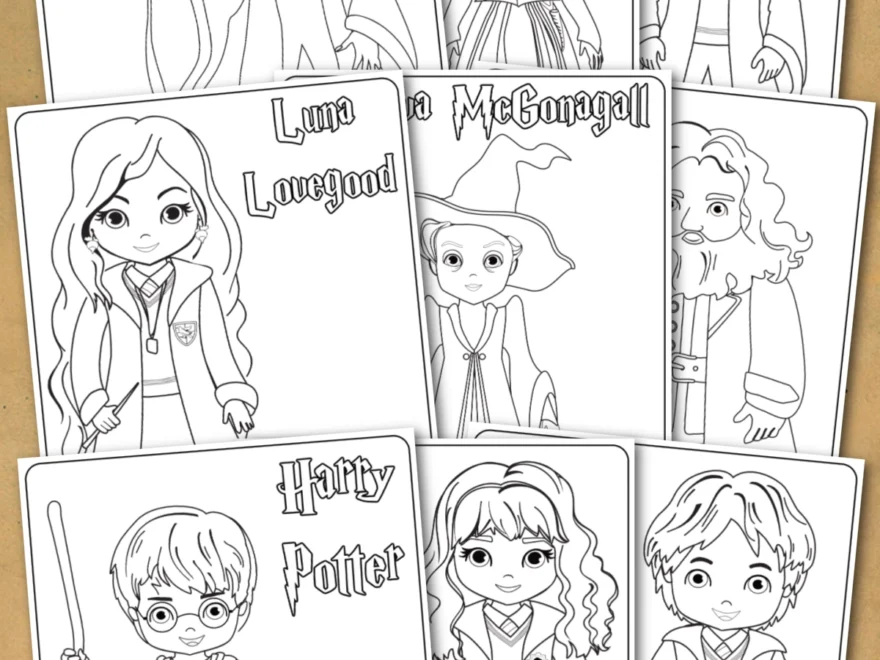 41 Harry Potter Coloring Pages Free Printables