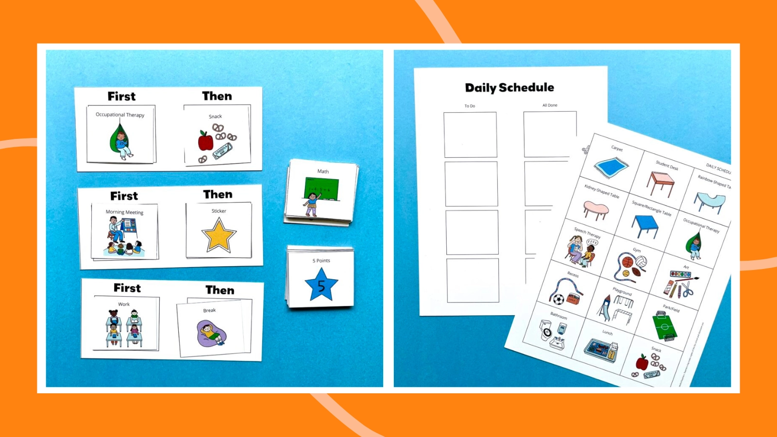 Free Printable Icon Visual Schedule Free Printable Icon Visual Schedule