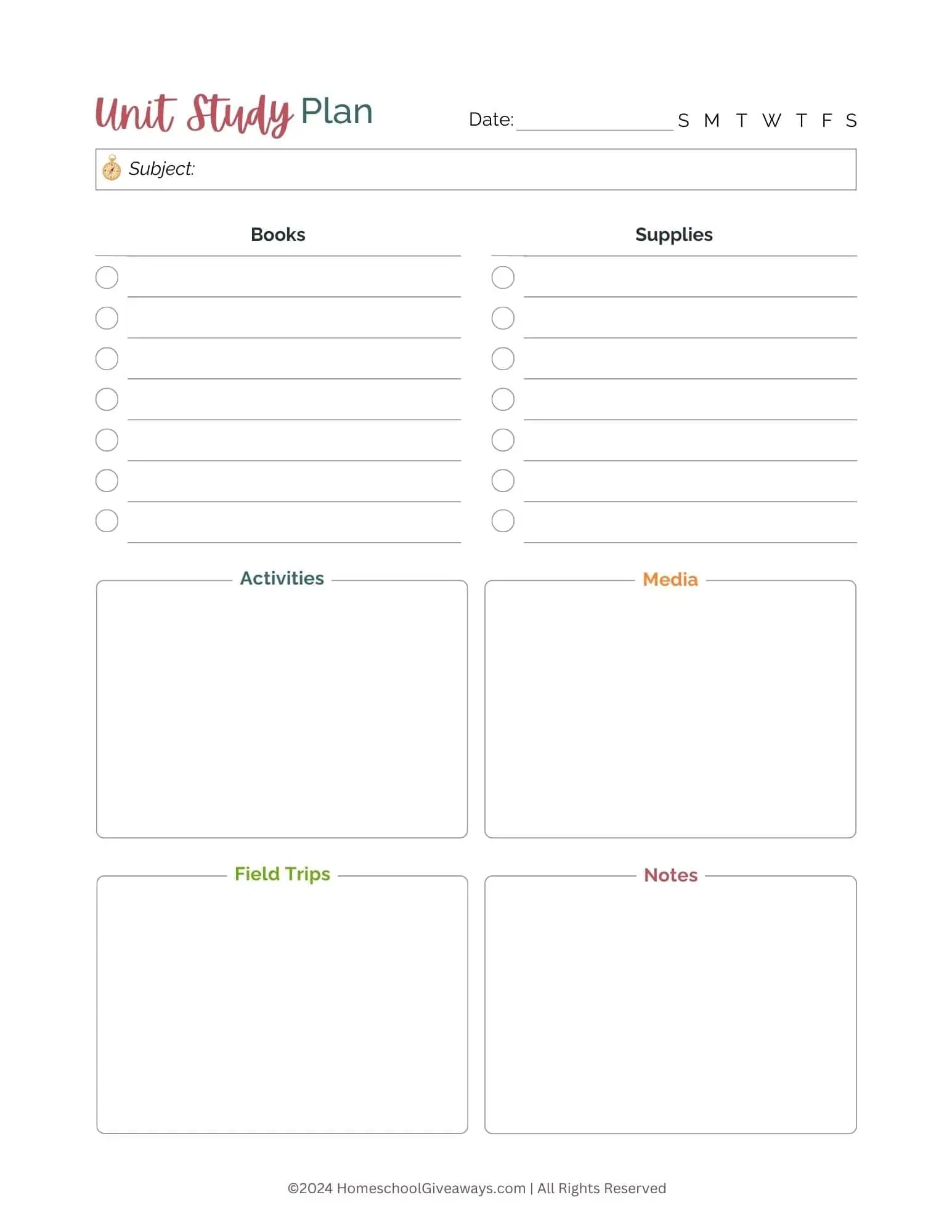 Free Homeschool Planner Forms Printable Free Homeschool Planner Forms Printable
