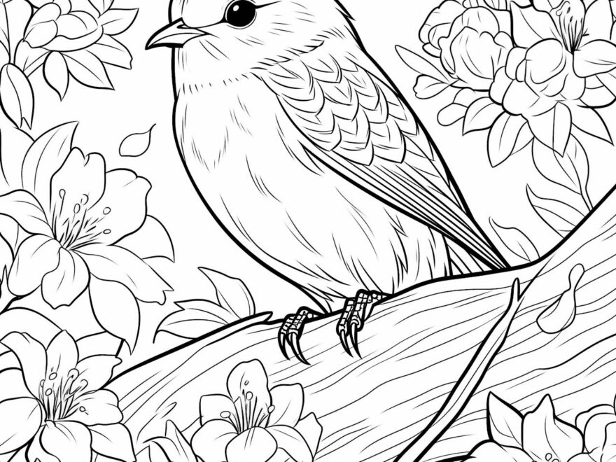 53 Bird Coloring Pages For Kids And Adults Our Mindful Life