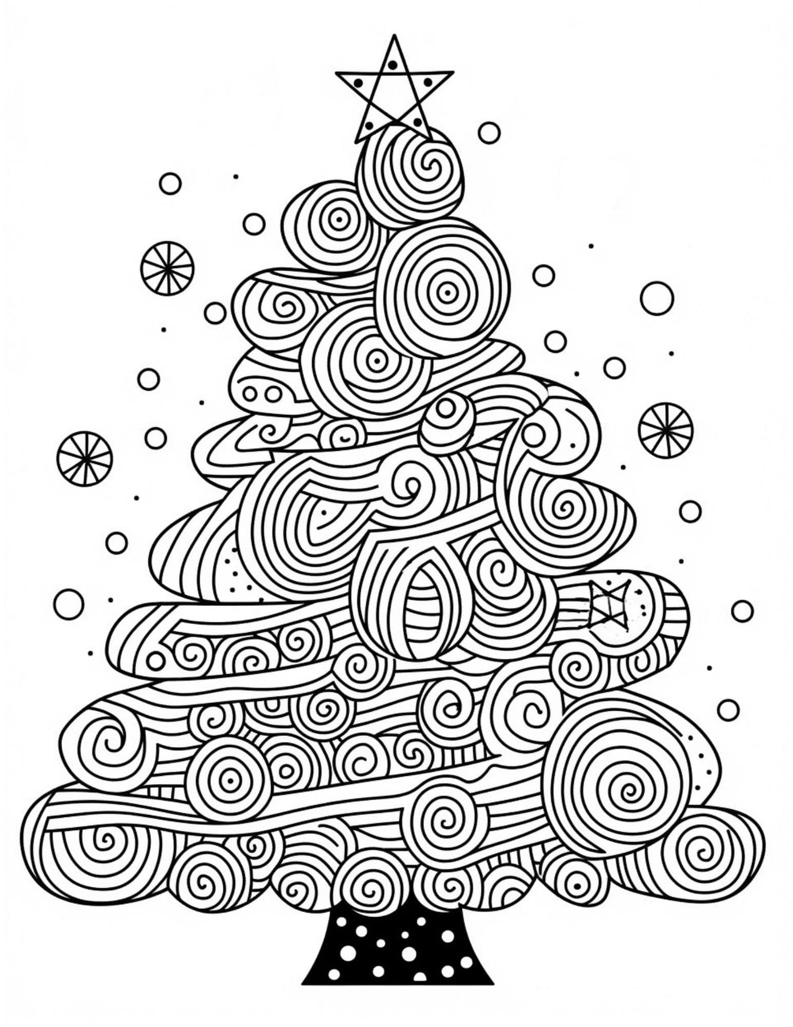 53 Joyful Christmas Tree Coloring Pages Our Mindful Life
