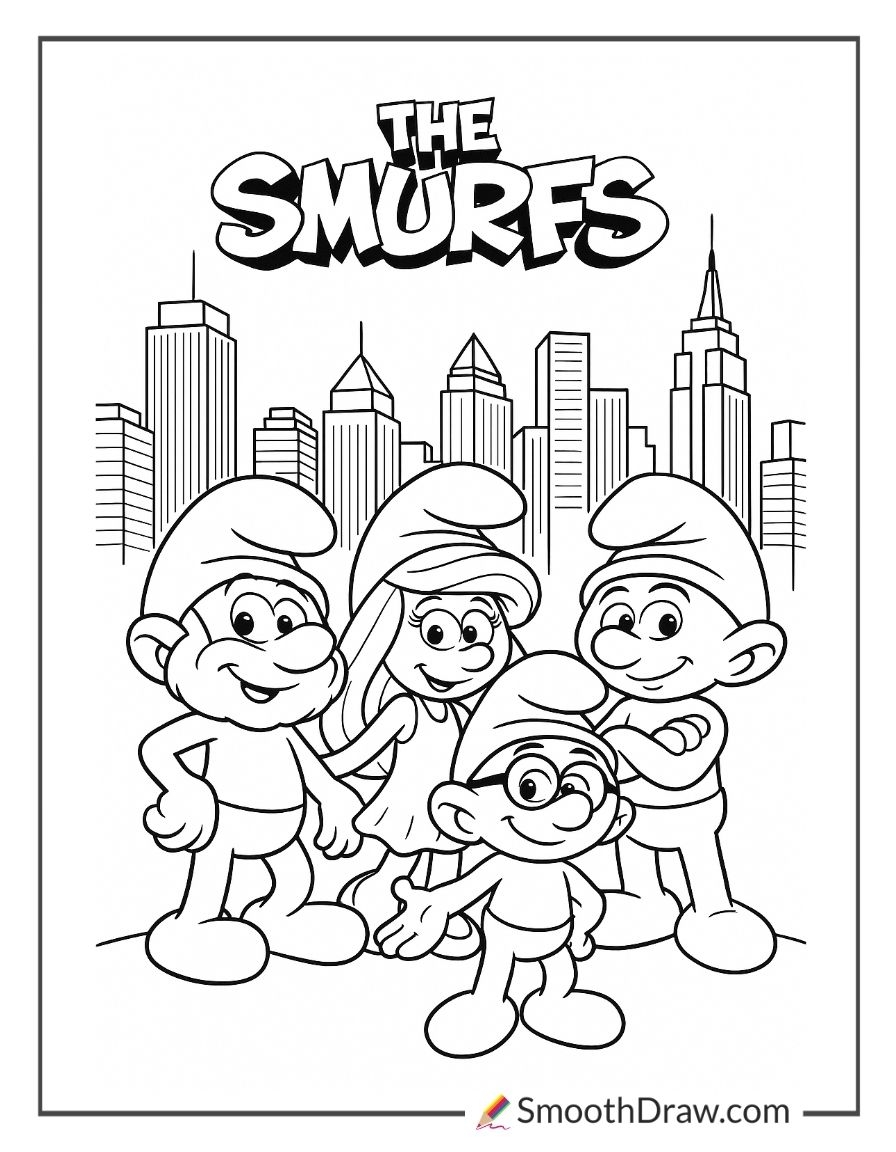Free Printable Smurf Activity Sheets