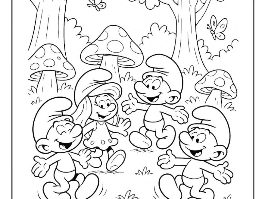 58 Smurfs Coloring Pages Smooth Draw