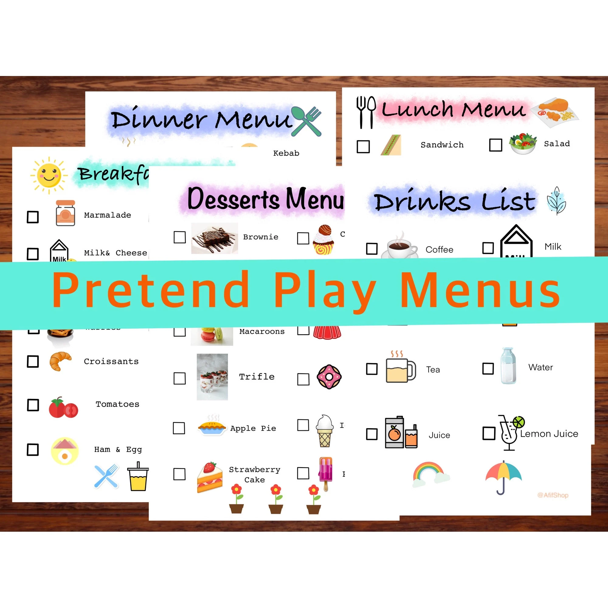 5in1 Pretend Play Menus Kids Play Menus Kitchen Play Fun Activity Printable Menus Playtime Kids Fun Activities Fun Menus Play Game Etsy 5in1 Pretend Play Menus Kids Play Menus Kitchen Play Fun Activity Printable Menus Playtime Kids Fun Activities Fun Menus Play Game Etsy