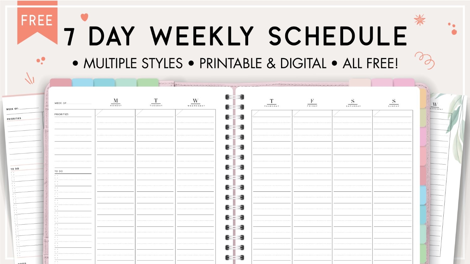 Weekly Schedule Maker Printable Weekly Schedule Maker Printable