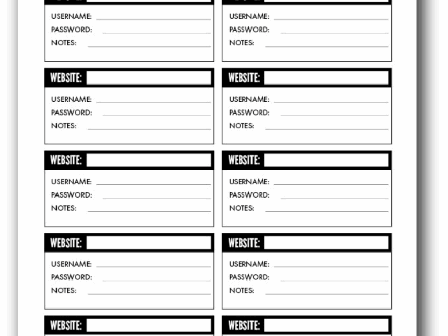 7 Free Printable Password Keeper Printables To Download Instantly