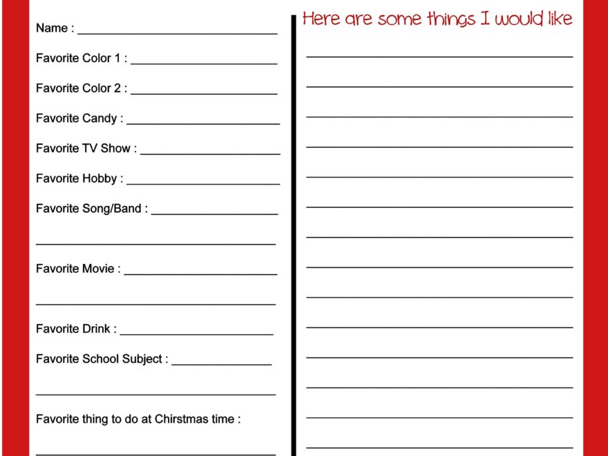 9 Best Christmas List Printable Ideas Christmas List Printable Christmas List Christmas Printables