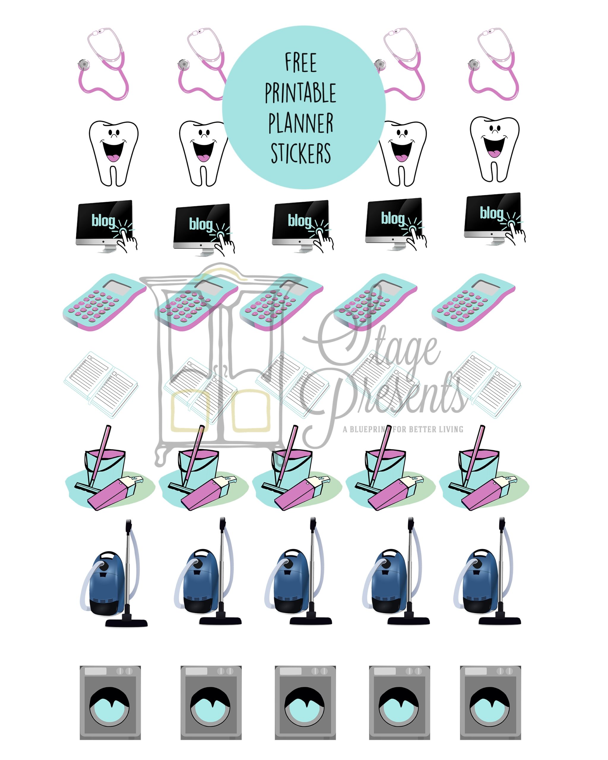 A Peek Inside My Planner Pages Printable Planner Sticker Freebies 