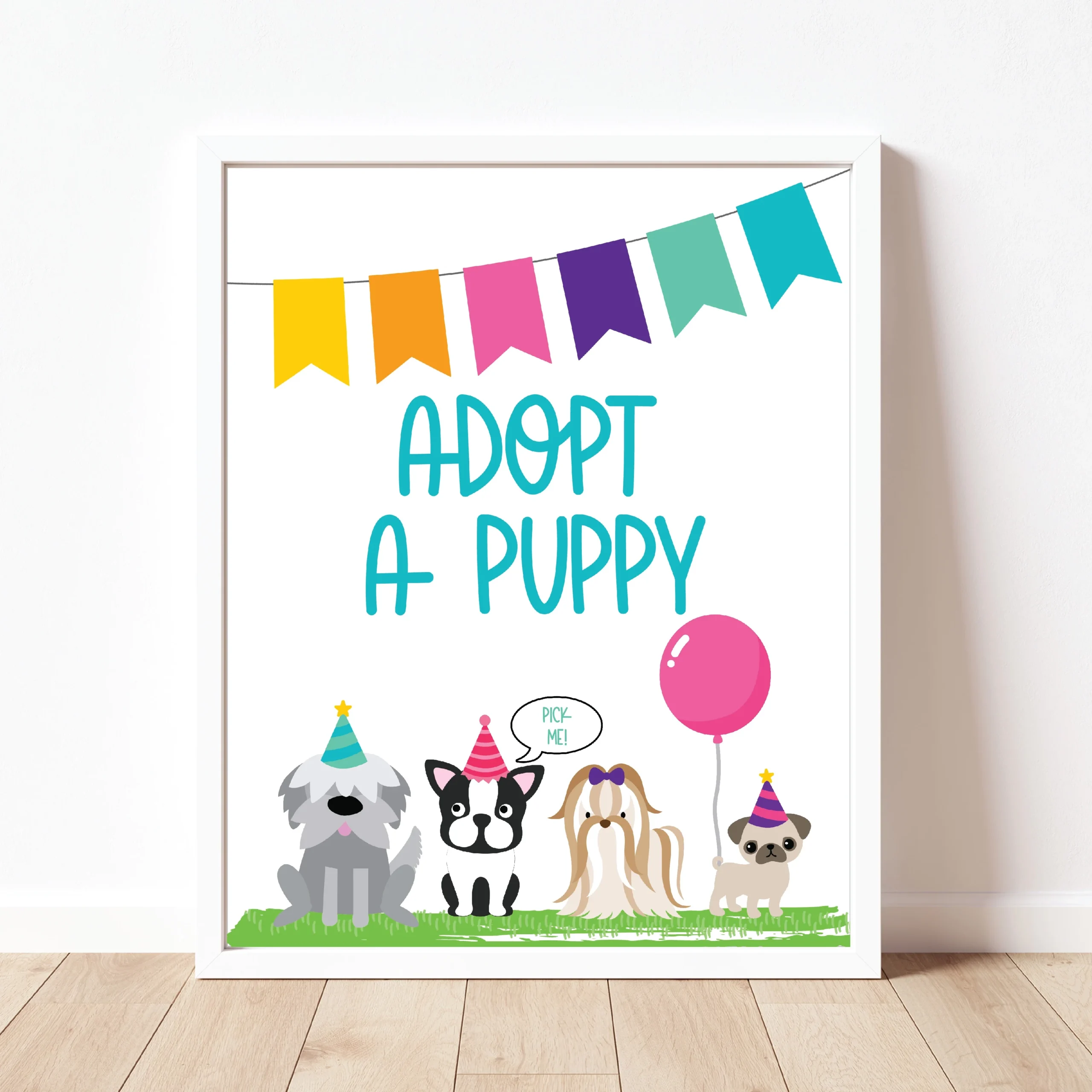 Adopt A Puppy Sign Puppy Party Instant Download Partyinapinch Adopt A Puppy Sign Puppy Party Instant Download Partyinapinch