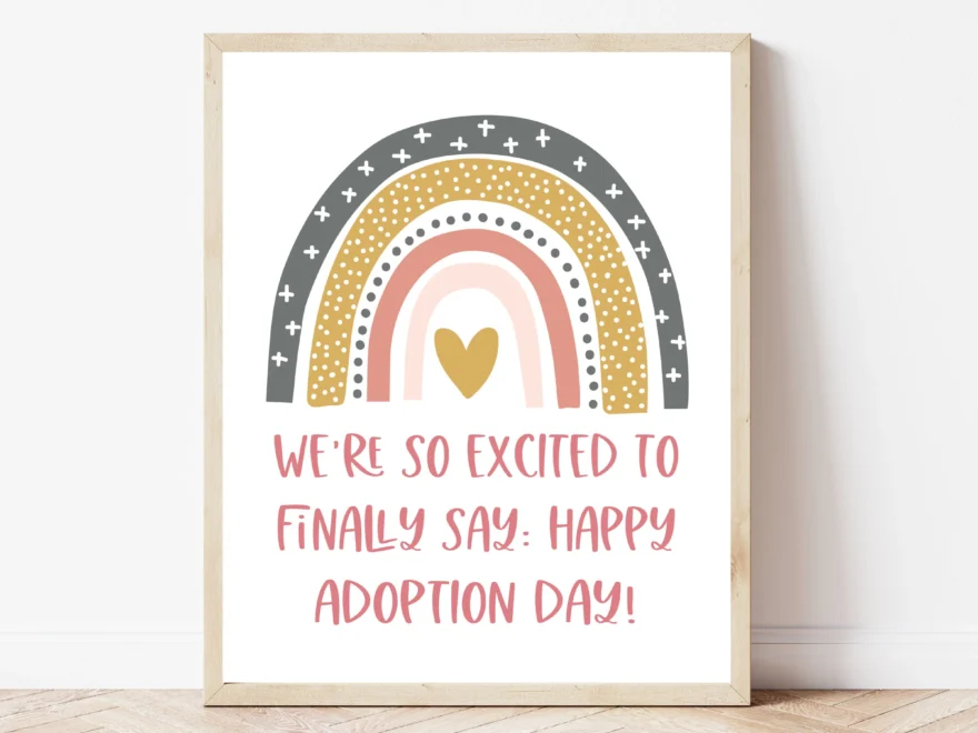 Adoption Day Printable Gotcha Day Sign Family Adoption Gifts Adoption Home Decor Christian Adoption Sign Adopting Gifts Adoption Print Etsy