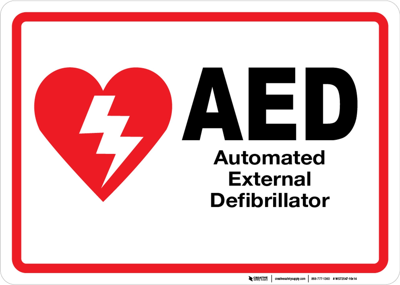 Free Printable Aed Signs