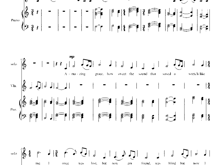 Amazing Grace by Dave Fackrell SATB