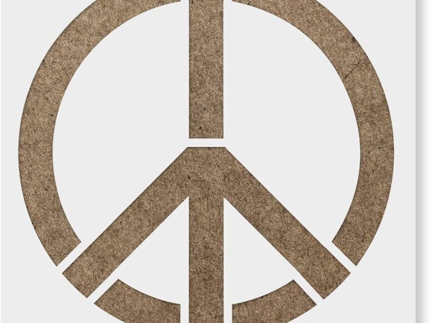 Amazon Hippie Peace Sign Print Stencil Art Peace Signs Design