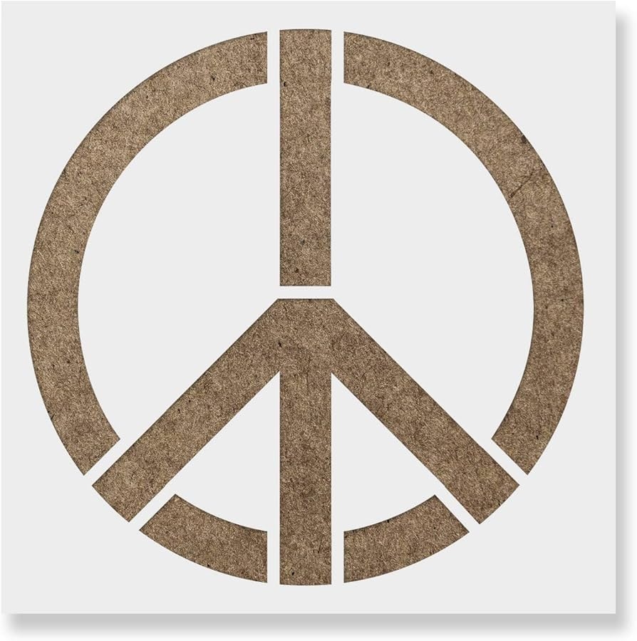 Amazon Hippie Peace Sign Print Stencil Art Peace Signs Design