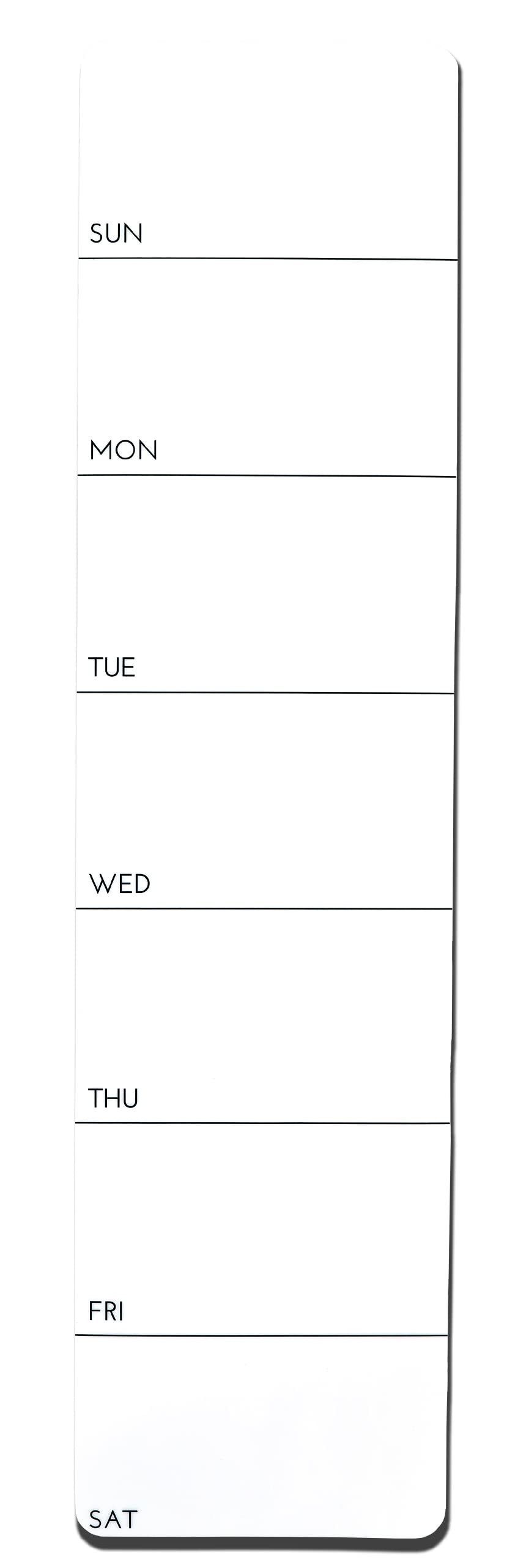 Amazon Iconikal Dry Erase Self Adhesive Static Cling Weekly Planner White 14 X 3 5 Inches Office Products