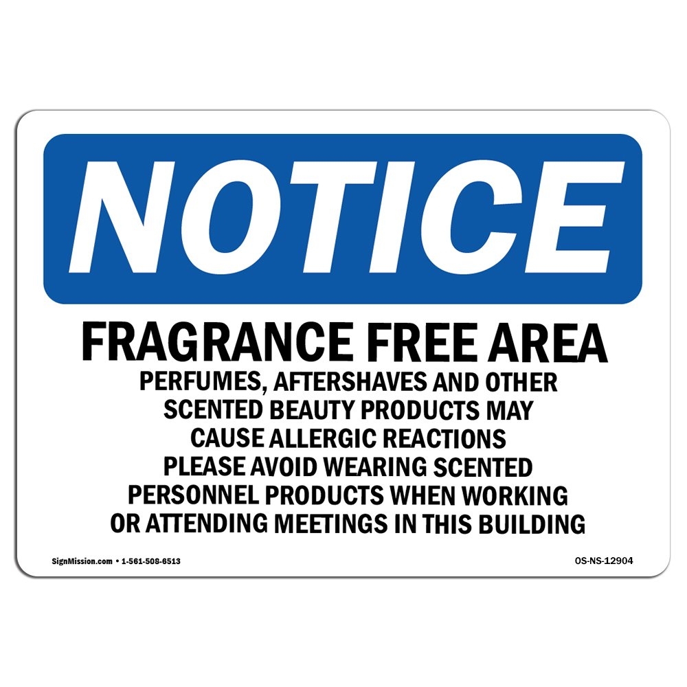 Amazon OSHA Notice Sign Fragrance Free Area Perfumes Aftershaves Vinyl Label Decal Protect Your Business Construction Site Made In The USA Everything Else Amazon OSHA Notice Sign Fragrance Free Area Perfumes Aftershaves Vinyl Label Decal Protect Your Business Construction Site Made In The USA Everything Else