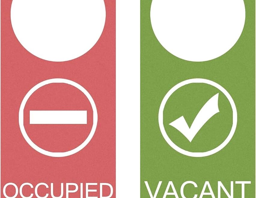 Amazon Vacant Occupied Sign 2Pack For Home Office Restroom Conference Hotles Hospital Door Hanger Sing Tells Whether Room Vacant Or Occupied 9 X 3 Office Products
